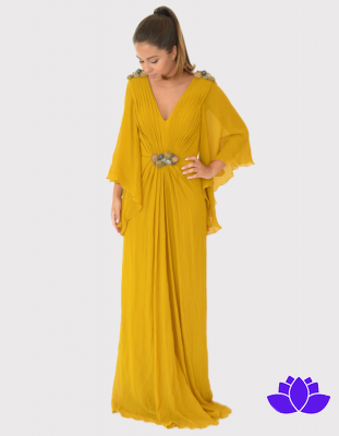 Robes de soirée jaunes : 30 modèles longs et courts + conseils pour les porter !