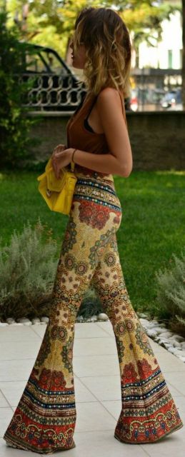 Printed Flare Pants - How to Combine with 46 Spectacular Looks!
