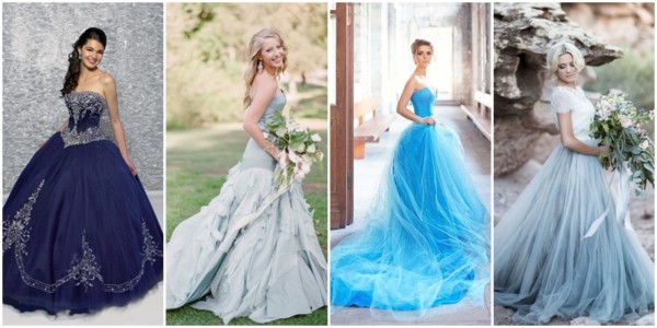 Blue wedding dress – 51 models and shades to impress!