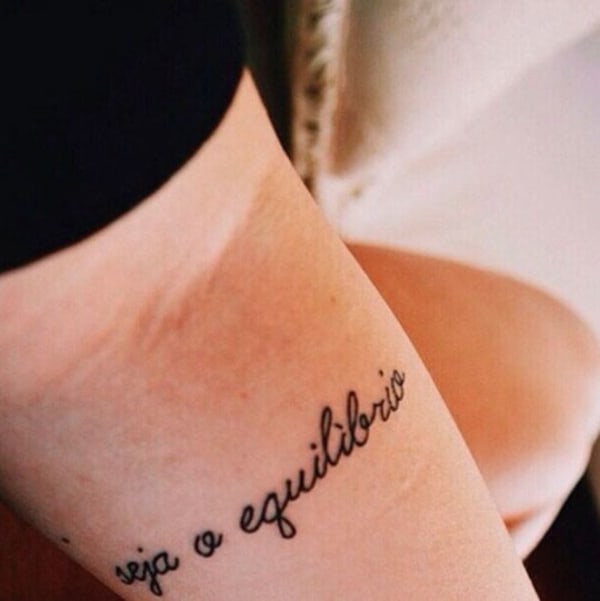 EQUILIBRIUM Tattoo ➞ +45 ideas and fonts to get inspired!