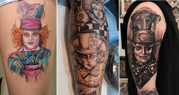 +40 fantastiques tatouages ​​​​de Mad Hatter pour vous inspirer!