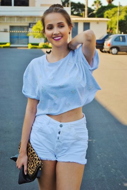 Cropped with shorts: 35 beautiful looks and tips on how to wear them!