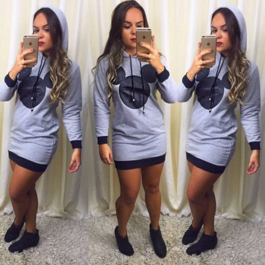 Sweatshirt dress: how to wear it? Models and more than 60 amazing looks