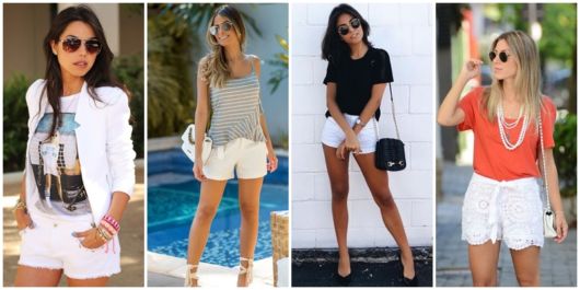 How to wear white shorts: 71 tips of amazing looks for you to wear them!
