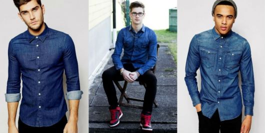 MEN'S JEANS SHIRT: How to wear it, models and looks