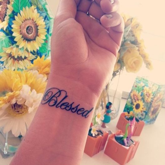 Blessed Tattoo – 70 Beautiful Ideas and Sources to Get Inspired!