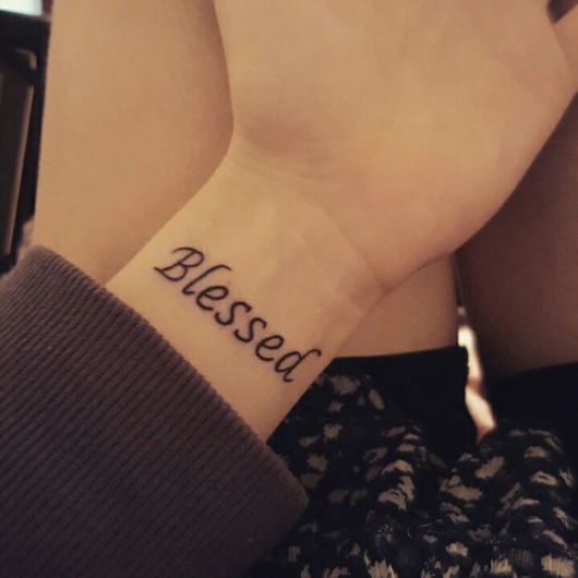 Blessed Tattoo – 70 Beautiful Ideas and Sources to Get Inspired!