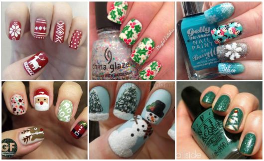 Ongles décorés pour Noël : étape par étape et plus de 80 idées !