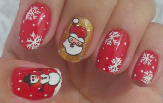 Ongles décorés pour Noël : étape par étape et plus de 80 idées !