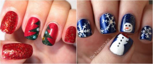 Ongles décorés pour Noël : étape par étape et plus de 80 idées !