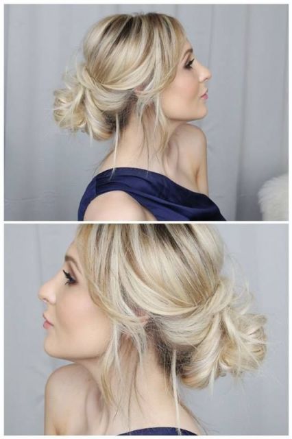 Low bun – 42 Inspirations with Beautiful and Romantic Hairstyles!