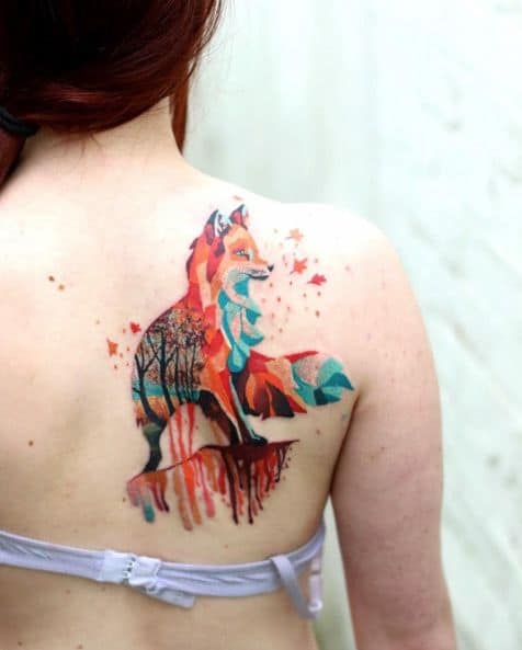 Fox tattoo – 45 beautiful inspirations and their meaning!