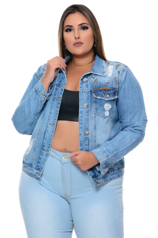 Plus Size Jeans Jacket: +50 Wonderful Looks Tips!