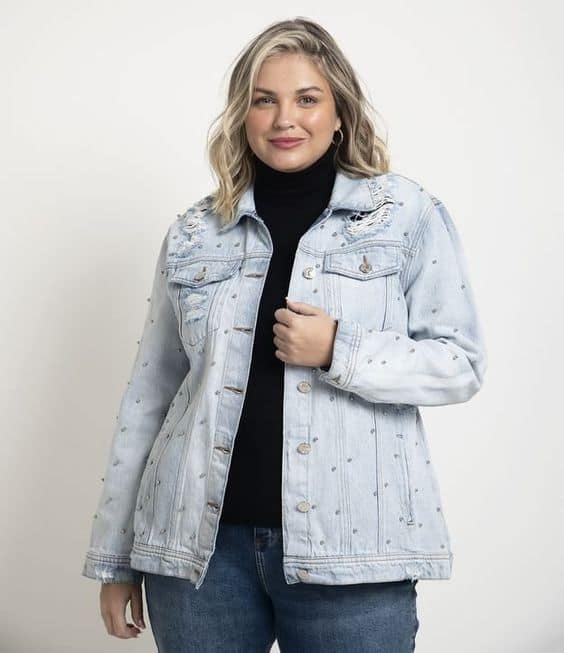 Plus Size Jeans Jacket: +50 Wonderful Looks Tips!