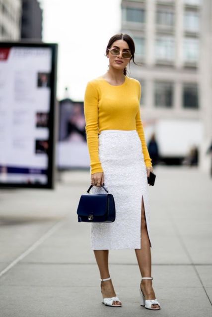 Pencil Skirt with Slit: 37 Wearable References No Mistake!