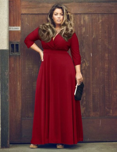 Plus size long dress: how to wear it with 50 amazing models and tips!