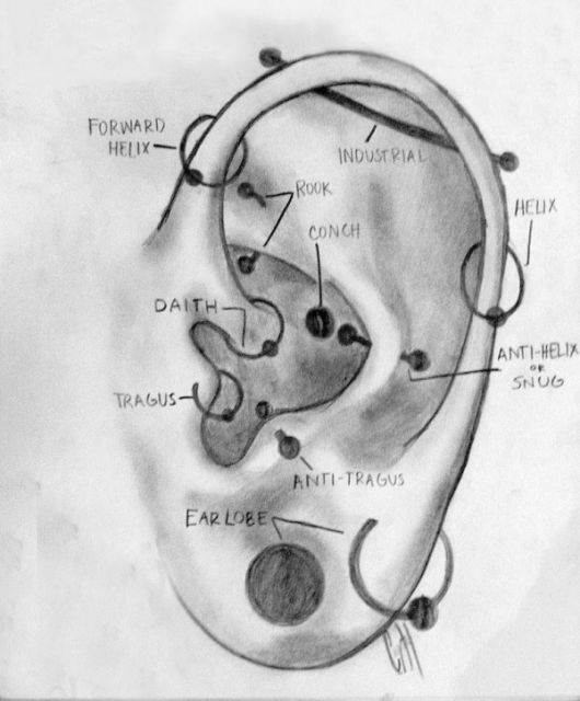 Piercing all'orecchio: nomi, cure, modelli e più di 80 foto!