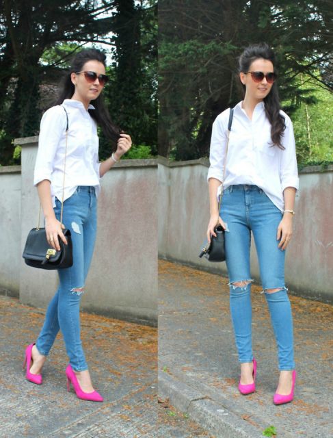 PINK SHOES: Gorgeous models and outfit ideas!