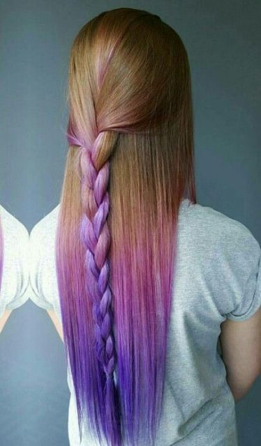 Purple ombré hair: ideas, shades and how to do it step by step!