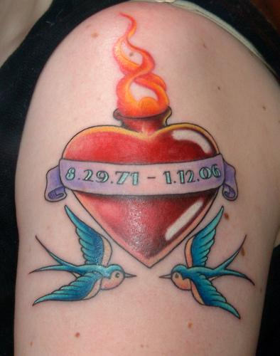 Heart Tattoo on Shoulder: 25 Ideas to Get Inspired