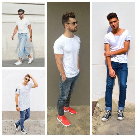 Camiseta básica para hombre: ¡60 looks sencillos usados ​​con estilo!