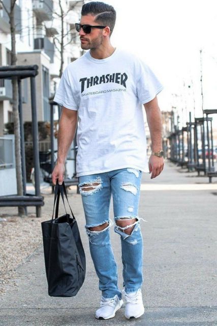 T-shirt basic da uomo – 60 look semplici usati con stile!