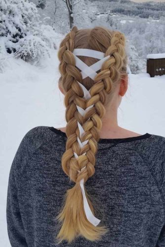 Braid with Ribbon – 30 Beautiful Inspirations & Step by Step!