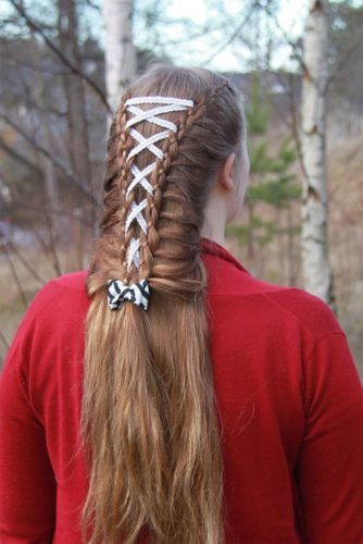 Trenza con cinta: ¡30 hermosas inspiraciones y paso a paso!