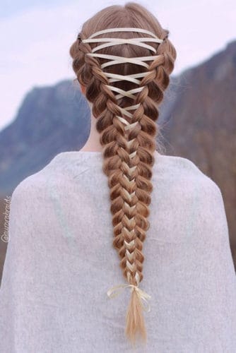 Trenza con cinta: ¡30 hermosas inspiraciones y paso a paso!