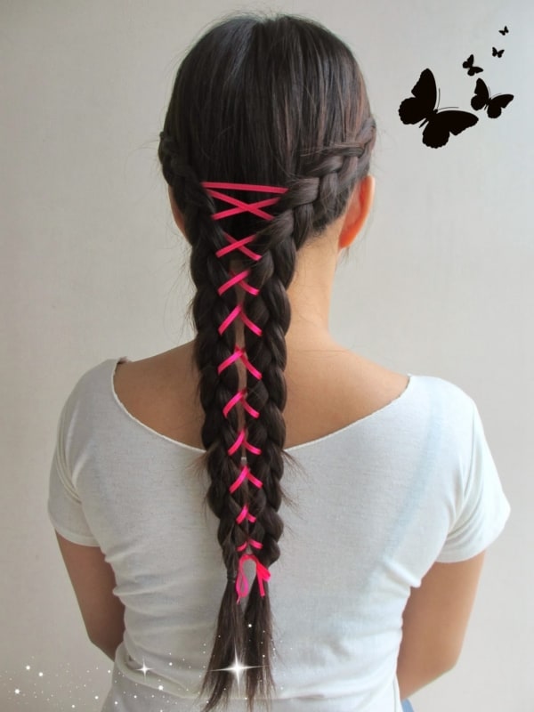 Trenza con cinta: ¡30 hermosas inspiraciones y paso a paso!