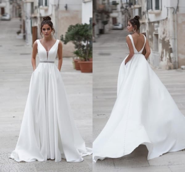 Simple wedding dress – 75 beautiful and romantic models!