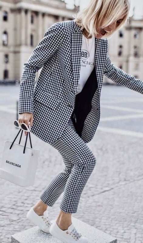 Chess Blazer : +34 looks magnifiques et comment porter l'imprimé !