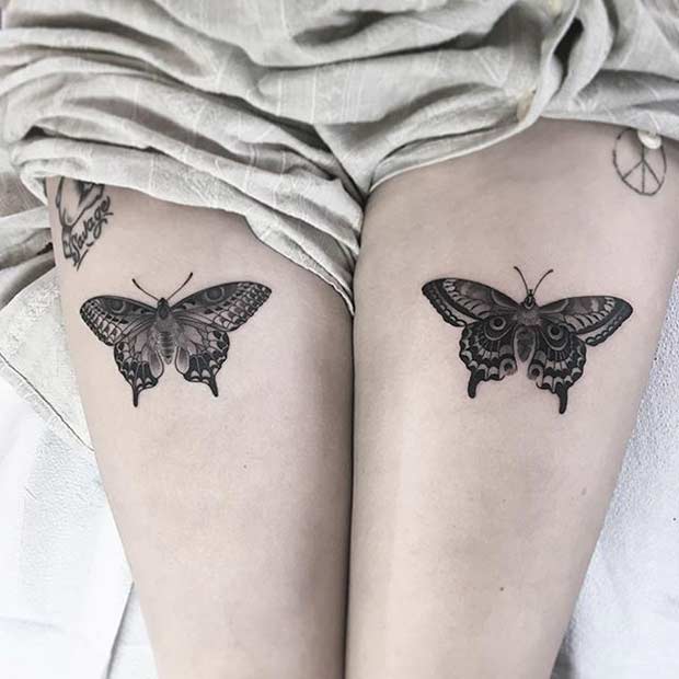 71 belles idées de tatouage de cuisse féminine et soins principaux!