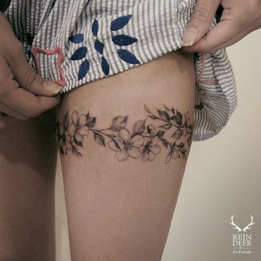 71 Beautiful Female Thigh Tattoo Ideas & Main Care!
