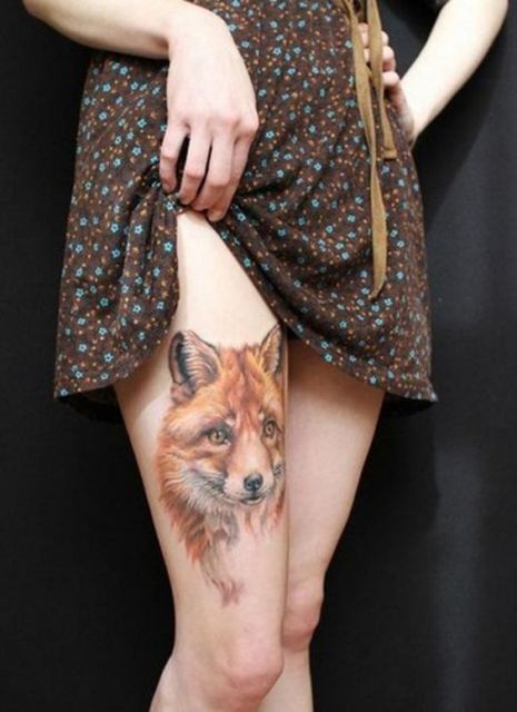 71 belles idées de tatouage de cuisse féminine et soins principaux!