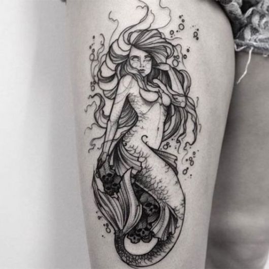 71 bellissime idee per tatuaggi sulla coscia femminile e cure principali!