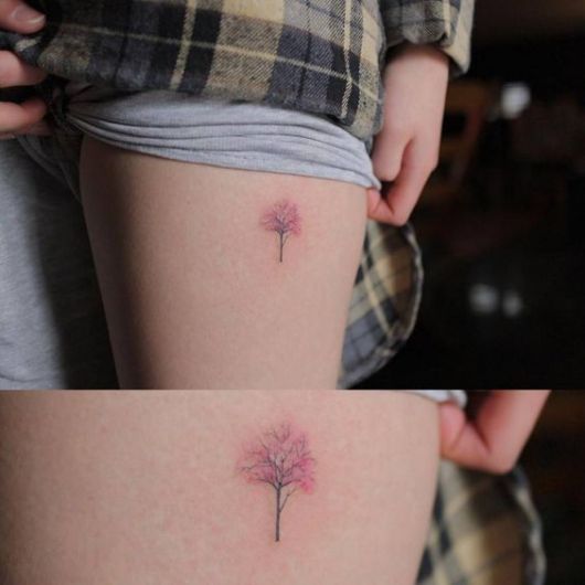 71 belles idées de tatouage de cuisse féminine et soins principaux!