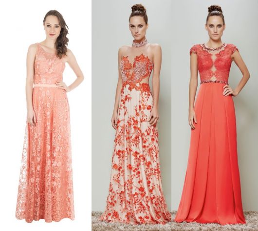 Salmon dress: 40 fantastic and super inspiring models + accessorizing tips!