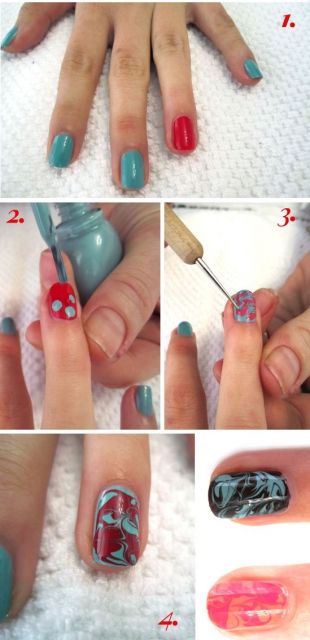 Ongles marbrés : qu'est-ce que c'est, styles et comment le faire !