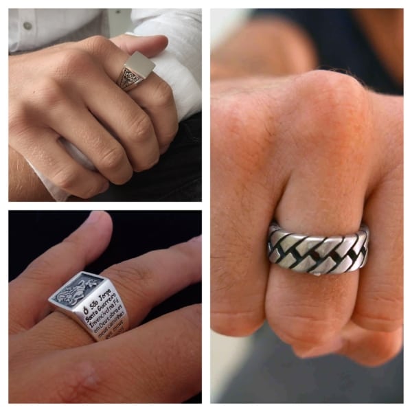 Men's silver ring – 75 Options, ideas and fascinating models!