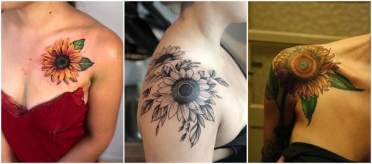 Tatouage fleur sur l'épaule - 54 tatouages ​​parfaits et de beaux dessins !