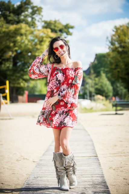 FLORAL DRESSES: 45 models and tips to wear them!