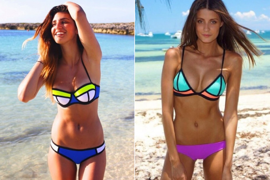 Bikini Fluo/Fluo : De beaux modèles à rocker !