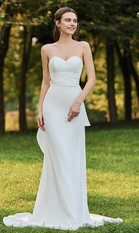 Vestido de novia sin tirantes: ¡54 opciones MARAVILLOSAS!