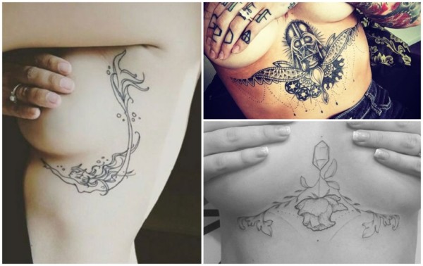Tatouage sous les seins – 35 belles idées de tatouage underboob !
