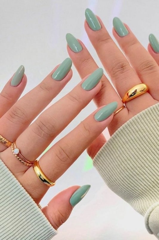 Uñas verdes: ¡30 magníficas ideas para usar esmalte de uñas verde!