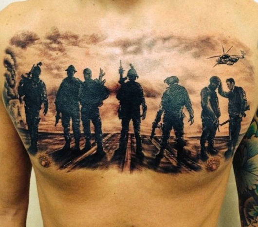 Tatuaje militar: ¡50 magníficos tatuajes para inspirarte!