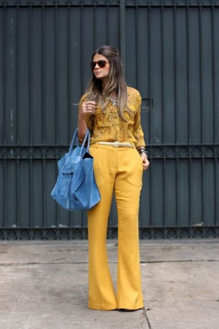 Pantaloni gialli femminili: come indossarli e 42 consigli per look sorprendenti!