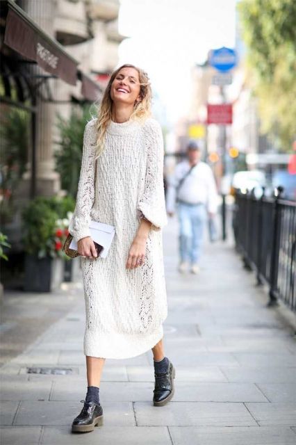 Vestido de Lana – Cómo Componer 71 Looks ¡Muy Chiqué para el Invierno!