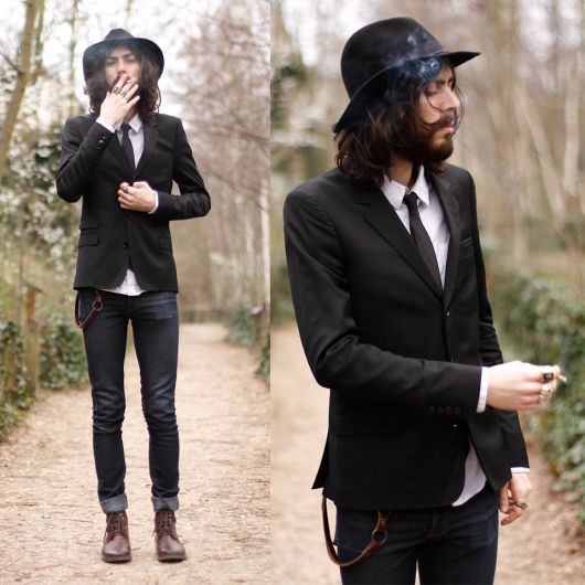 Sombrero negro para hombres: ¡Los mejores consejos para usar + 40 looks increíbles!